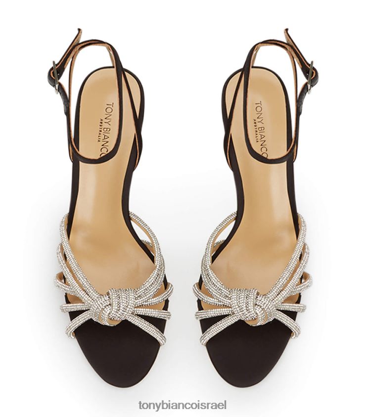 נעלי עקב | נשים סאטן שחור Tony Bianco עקבים של הלנה 8BNR8T84